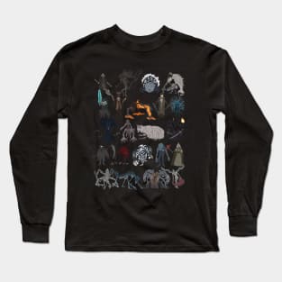 Bloodborne all bosses Long Sleeve T-Shirt